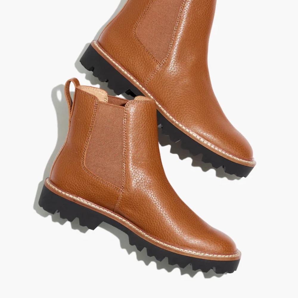 Madewell The City Walk Lug Sole Ankle Chelsea Boots